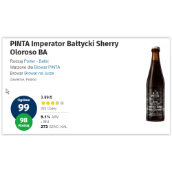 PINTA Imperator Bałtycki Sherry Oloroso BA